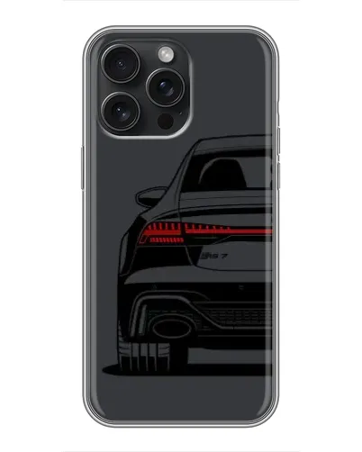Чехол для iPhone 16 Pro Max с картинкой «Задняя часть Audi — арт»