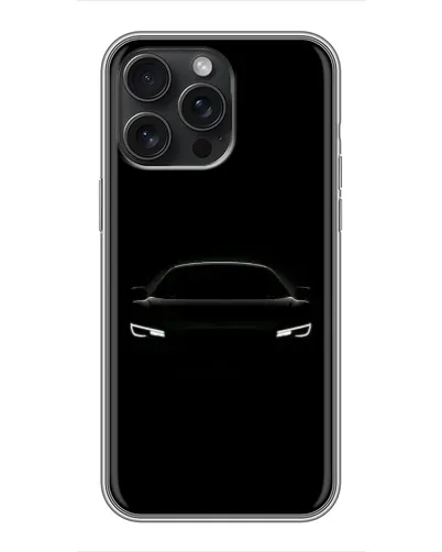 Чехол для iPhone 16 Pro Max с картинкой «Взгляд Audi в темноте»