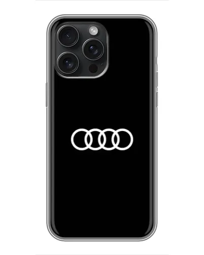 Чехол для iPhone 16 Pro Max с картинкой «Audi White Logo»
