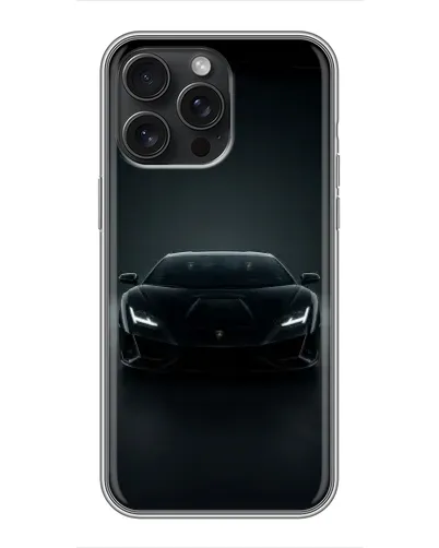 Чехол для iPhone 16 Pro Max с картинкой «Черный Lamborghini Aventador» Чехол для iPhone 16 Pro Max с картинкой «Черный Lamborghini Aventador»