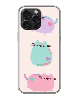 Чехол для iPhone 16 Pro Max с картинкой «Pusheen трио» Чехол для iPhone 16 Pro Max с картинкой «Pusheen трио»