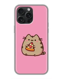 Чехол для iPhone 16 Pro Max с картинкой «Пушин с пиццей» Чехол для iPhone 16 Pro Max с картинкой «Пушин с пиццей»