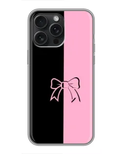 Чехол для iPhone 16 Pro Max с картинкой «Половинки банта»