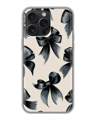 Чехол для iPhone 16 Pro Max с картинкой «Банты Coquette»