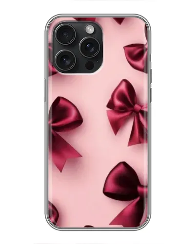 Чехол для iPhone 16 Pro Max с картинкой «Бордовый атлас»