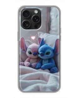 Чохол для iPhone 16 Pro Max з картинкою «Плюшеві Стіч Ангел»