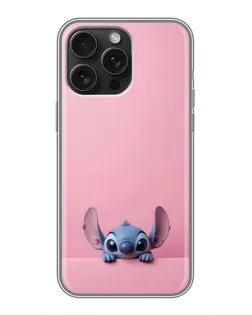 Чохол для iPhone 16 Pro Max з картинкою «Stitch визирає»