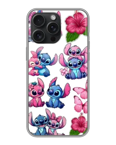 Чохол для iPhone 16 Pro Max з картинкою «Стікери Stitch та Angel» Чохол для iPhone 16 Pro Max з картинкою «Стікери Stitch та Angel»