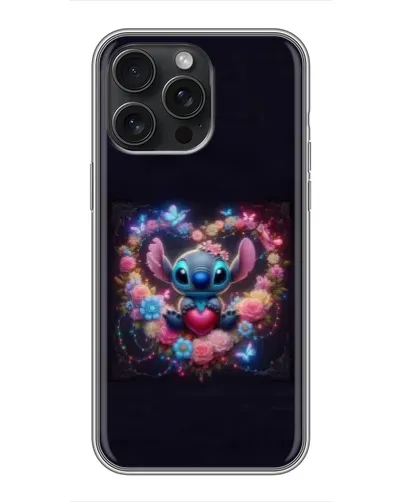 Чохол для iPhone 16 Pro Max з картинкою «Stitch у квітах» Чохол для iPhone 16 Pro Max з картинкою «Stitch у квітах»