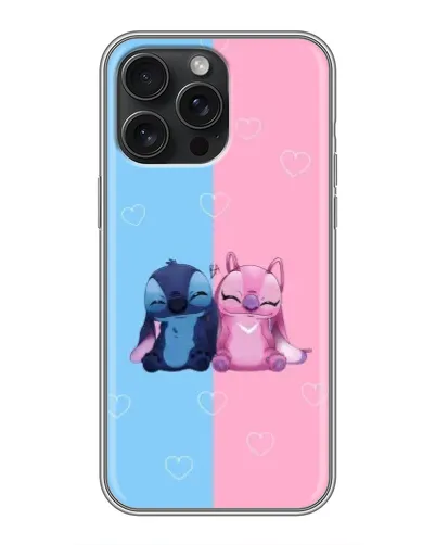 Чохол для iPhone 16 Pro Max з картинкою «Stitch та Angel Love» Чохол для iPhone 16 Pro Max з картинкою «Stitch та Angel Love»