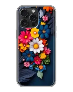 Чехол для iPhone 16 Pro Max с картинкой «Цветочная феерия»