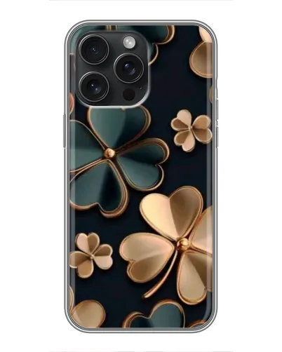 Чехол для iPhone 16 Pro Max с картинкой «Клевер в золоте» Чехол для iPhone 16 Pro Max с картинкой «Клевер в золоте»