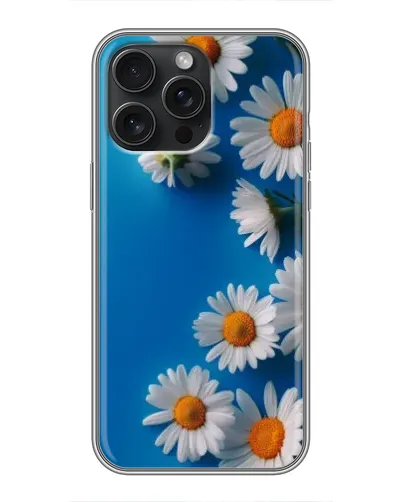 Чехол для iPhone 16 Pro Max с картинкой «Белоснежные маргаритки» Чехол для iPhone 16 Pro Max с картинкой «Белоснежные маргаритки»