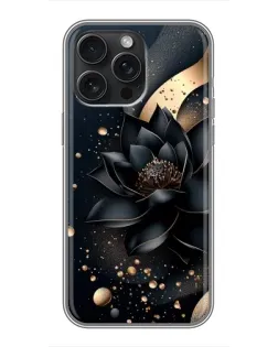 Чехол для iPhone 16 Pro Max с картинкой «Черный лотос»