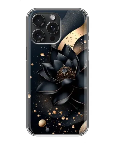Чехол для iPhone 16 Pro Max с картинкой «Черный лотос» Чехол для iPhone 16 Pro Max с картинкой «Черный лотос»