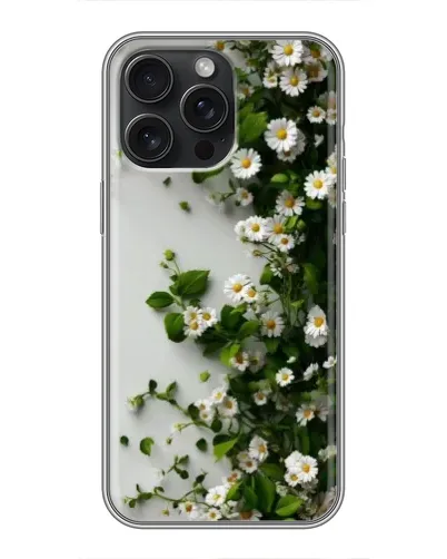 Чехол для iPhone 16 Pro Max с картинкой «Ветка мелких белых цветов» Чехол для iPhone 16 Pro Max с картинкой «Ветка мелких белых цветов»