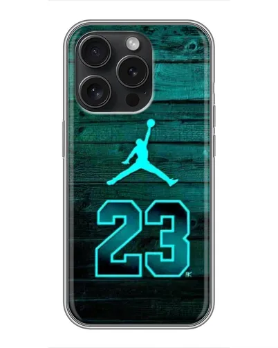 Чохол для iPhone 16 Pro з картинкою «Jordan Cyan 23» Чохол для iPhone 16 Pro з картинкою «Jordan Cyan 23»