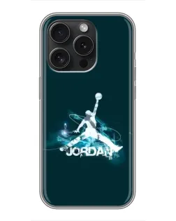 Чохол для iPhone 16 Pro з картинкою «Jordan Blue Fire»