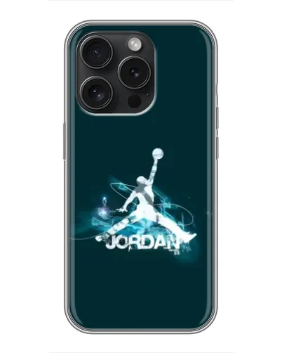 Чохол для iPhone 16 Pro з картинкою «Jordan Blue Fire» Чохол для iPhone 16 Pro з картинкою «Jordan Blue Fire»