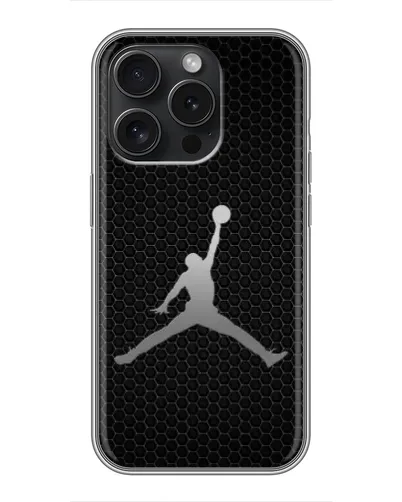 Чохол для iPhone 16 Pro з картинкою «Jordan Dark Carbon» Чохол для iPhone 16 Pro з картинкою «Jordan Dark Carbon»