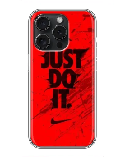 Чохол для iPhone 16 Pro з картинкою «Nike Just Do It» Чохол для iPhone 16 Pro з картинкою «Nike Just Do It»