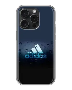 Чохол для iPhone 16 Pro з картинкою «Adidas Water Drops» Чохол для iPhone 16 Pro з картинкою «Adidas Water Drops»