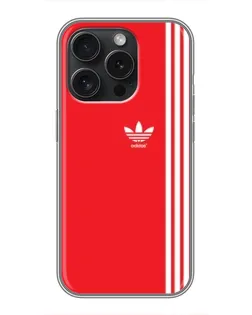 Чохол для iPhone 16 Pro з картинкою «Червоний мінімалізм Adidas» Чохол для iPhone 16 Pro з картинкою «Червоний мінімалізм Adidas»