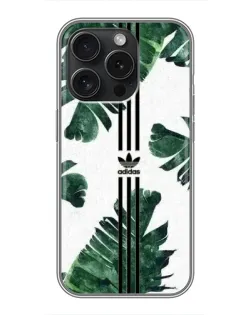Чохол для iPhone 16 Pro з картинкою «Пальмове листя адідас»