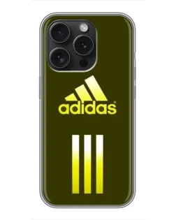 Чохол для iPhone 16 Pro з картинкою «Оливковий градієнт Adidas»