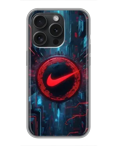 Чехол для iPhone 16 Pro с картинкой «Техногенный стиль Nike» Чехол для iPhone 16 Pro с картинкой «Техногенный стиль Nike»