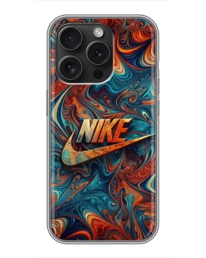 Чехол для iPhone 16 Pro с картинкой «Nike в абстракции» Чехол для iPhone 16 Pro с картинкой «Nike в абстракции»