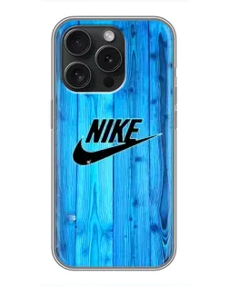 Чехол для iPhone 16 Pro с картинкой «Голубое дерево Nike»