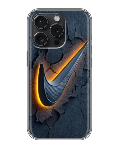 Чехол для iPhone 16 Pro с картинкой «Объемный логотип Найк» Чехол для iPhone 16 Pro с картинкой «Объемный логотип Найк»