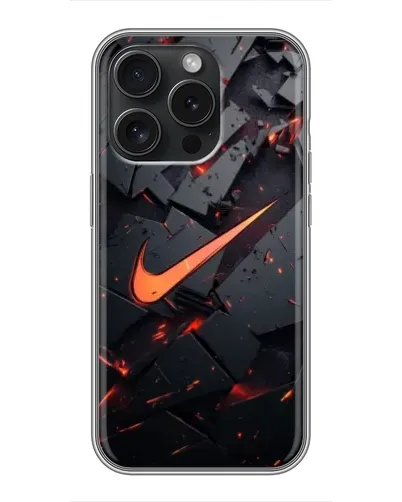 Чехол для iPhone 16 Pro с картинкой «Nike — эффект разломов» Чехол для iPhone 16 Pro с картинкой «Nike — эффект разломов»