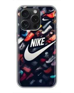 Чехол для iPhone 16 Pro с картинкой «Коллекция кроссовок Nike»