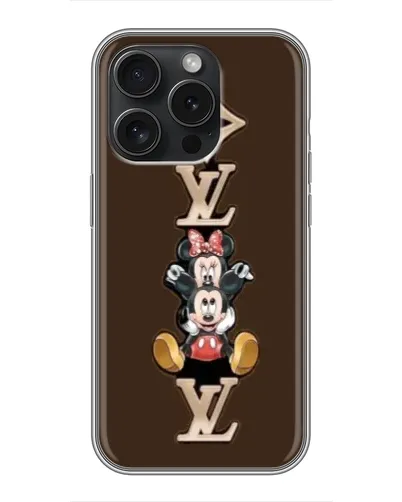 Чехол для iPhone 16 Pro с картинкой «LV и Микки Маус» Чехол для iPhone 16 Pro с картинкой «LV и Микки Маус»
