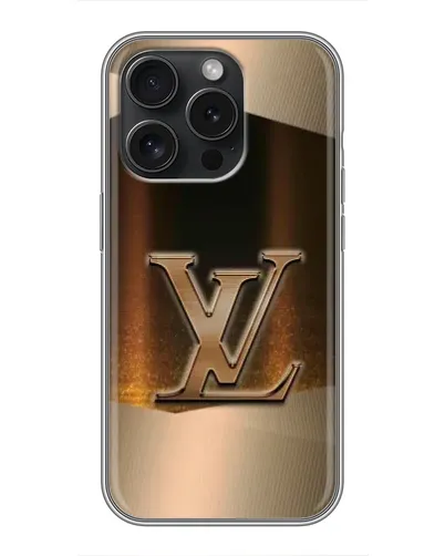 Чехол для iPhone 16 Pro с картинкой «LV — золотое сияние» Чехол для iPhone 16 Pro с картинкой «LV — золотое сияние»