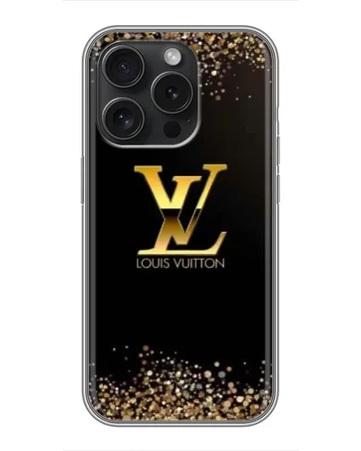 Чехол для iPhone 16 Pro с картинкой «LV — золотые искры» Чехол для iPhone 16 Pro с картинкой «LV — золотые искры»