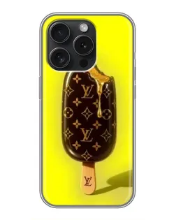 Чехол для iPhone 16 Pro с картинкой «Мороженое от LV»