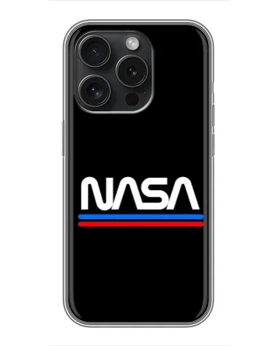 Чохол для iPhone 16 Pro з картинкою «NASA — класика Red Blue»