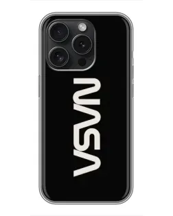 Чохол для iPhone 16 Pro з картинкою «NASA — вертикальний логотип» Чохол для iPhone 16 Pro з картинкою «NASA — вертикальний логотип»