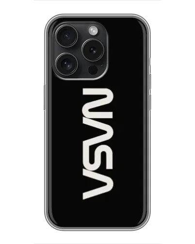 Чохол для iPhone 16 Pro з картинкою «NASA — вертикальний логотип»