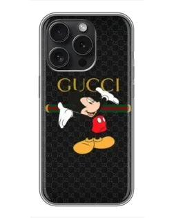 Чохол для iPhone 16 Pro з картинкою «Міккі Маус Gucci»