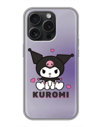 Чохол для iPhone 16 Pro з картинкою «Kuromi — фіолетовий арт» Чохол для iPhone 16 Pro з картинкою «Kuromi — фіолетовий арт»