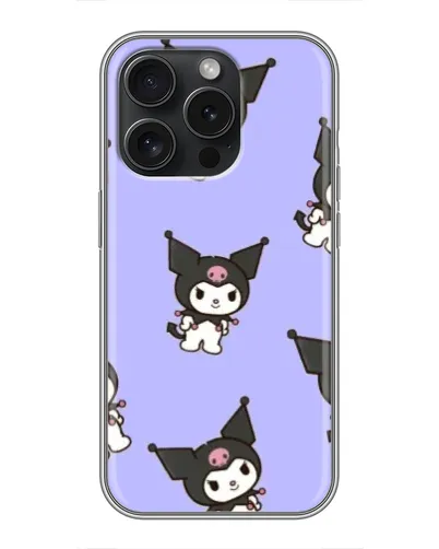 Чохол для iPhone 16 Pro з картинкою «Паттерн з Kuromi» Чохол для iPhone 16 Pro з картинкою «Паттерн з Kuromi»