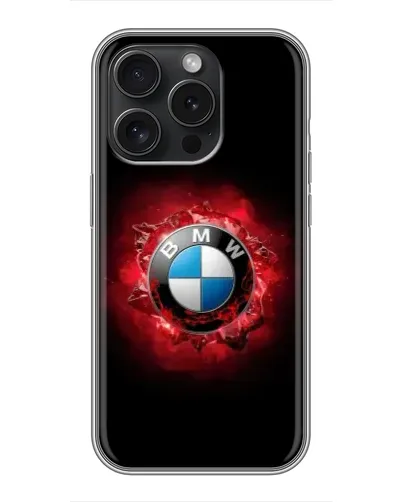 Чохол для iPhone 16 Pro з картинкою «Логотип BMW — спалах»