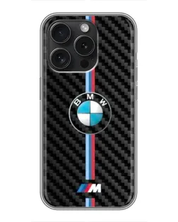 Чохол для iPhone 16 Pro з картинкою «Емблема BMW та карбон» Чохол для iPhone 16 Pro з картинкою «Емблема BMW та карбон»