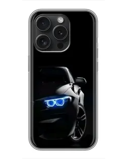 Чохол для iPhone 16 Pro з картинкою «BMW — нічний погляд» Чохол для iPhone 16 Pro з картинкою «BMW — нічний погляд»