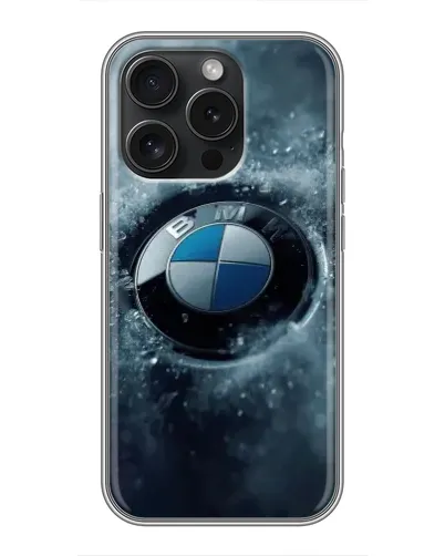 Чехол для iPhone 16 Pro с картинкой «Логотип BMW — лед» Чехол для iPhone 16 Pro с картинкой «Логотип BMW — лед»