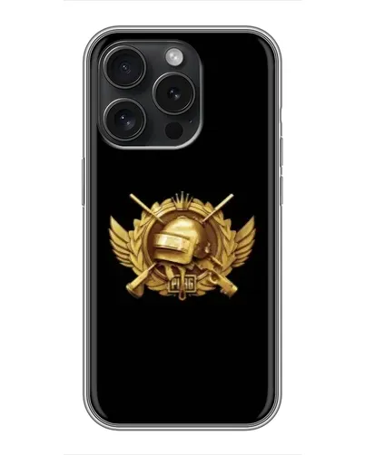 Чехол для iPhone 16 Pro с картинкой «PUBG — оранжевый градиент»